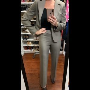 Ann Taylor: One-Button Blazer and Straight Pant